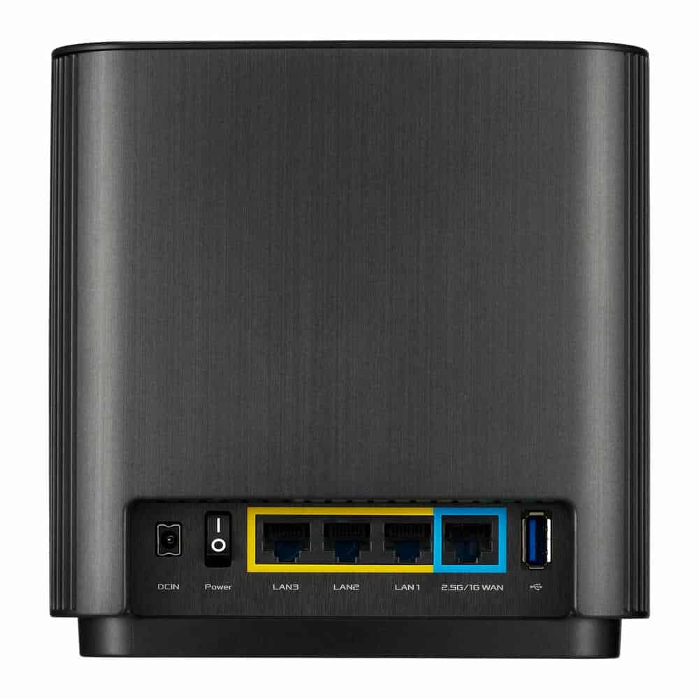 (image for) ASUS ZenWiFi 11AX Version 2 (XT8) AiMesh AX6600 WiFi 6 Double Pack Black